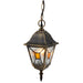 GARDEN HANGING LANTERN 60W E27 IP44 GOLD PATINA BELIGHT - Градински фенери<<<Външно