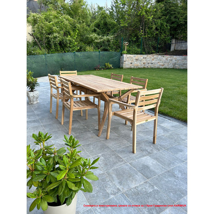 GARDEN KINGS KARIMUN TEAK GARDEN CHAIR