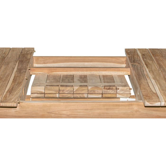 GARDEN TABLE TEAK 160/210X90X77CM GARDEN KINGS TEMPUR