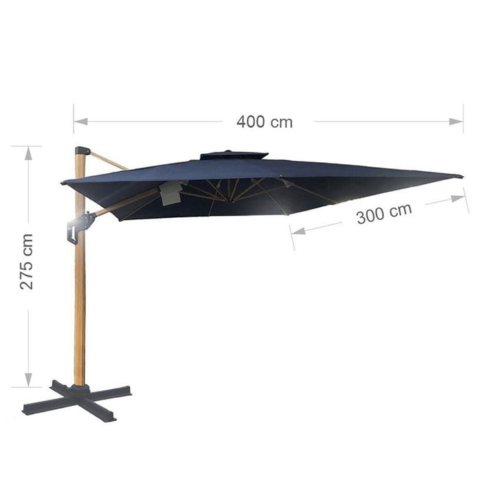 UMBRELLA 400X300CM GARDEN KINGS BIG ROMA