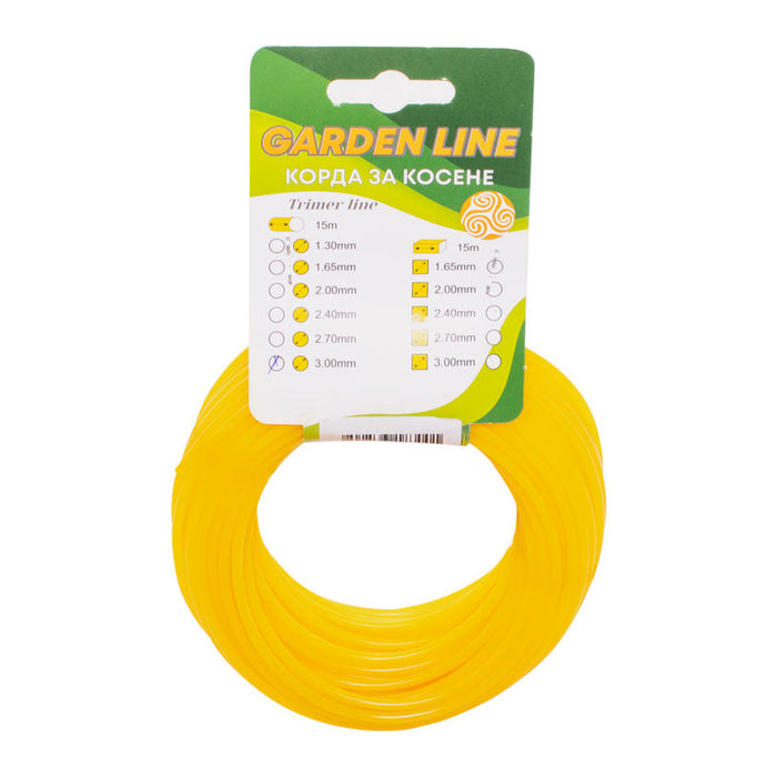 CORD FOR TRIMMER PROFILE CIRCLE GARDEN LINE 3 MM 15 M