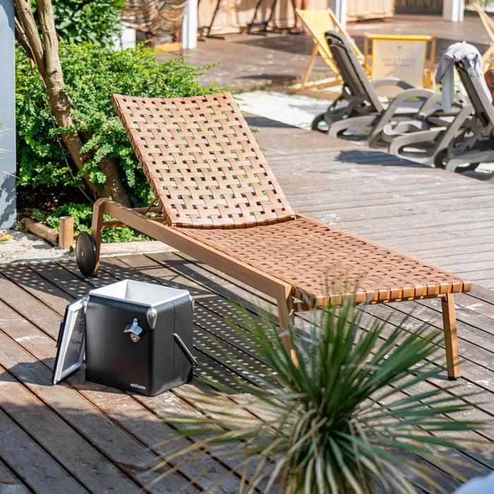 Garden lounger TEXAS brown - Sun loungersHIL-LEZ<<<Hammocks and sunbedsHIL<<<ActionPL