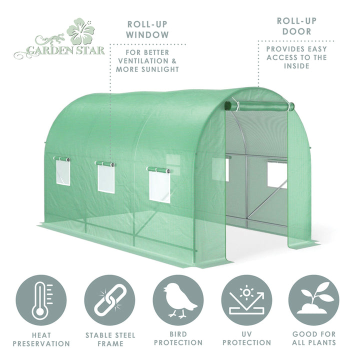 GREENHOUSE 300X200X200CM GARDEN STAR HD-8255