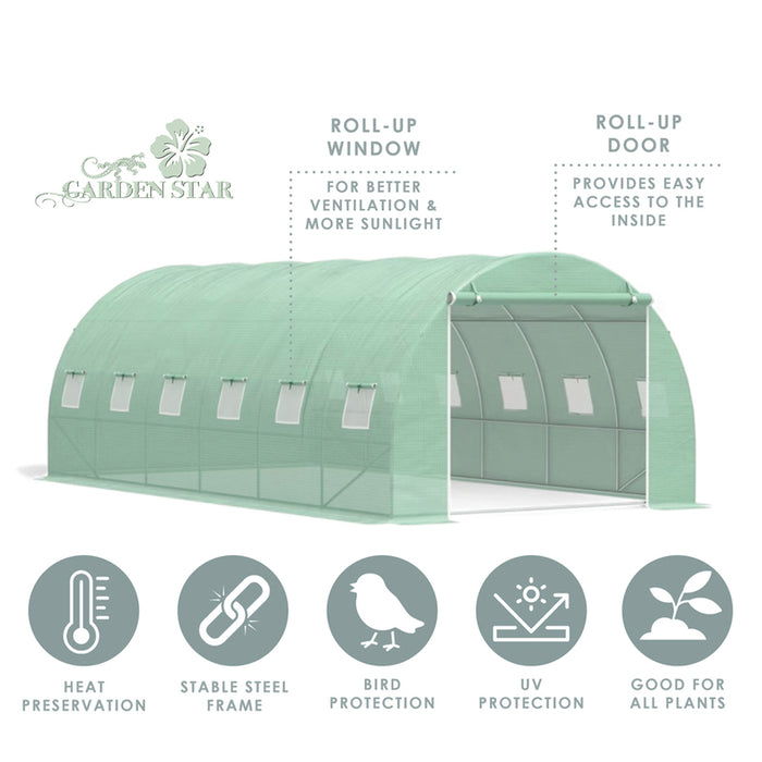 GREENHOUSE 600X300X200CM GARDEN STAR HD-105