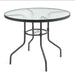 Garden table with glass top JUPITER 90cm - Garden tablesSTY-OGR<<<TablesSTY<<<ActionPL
