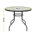 Garden table with glass top JUPITER 90cm - Garden tablesSTY-OGR<<<TablesSTY<<<ActionPL