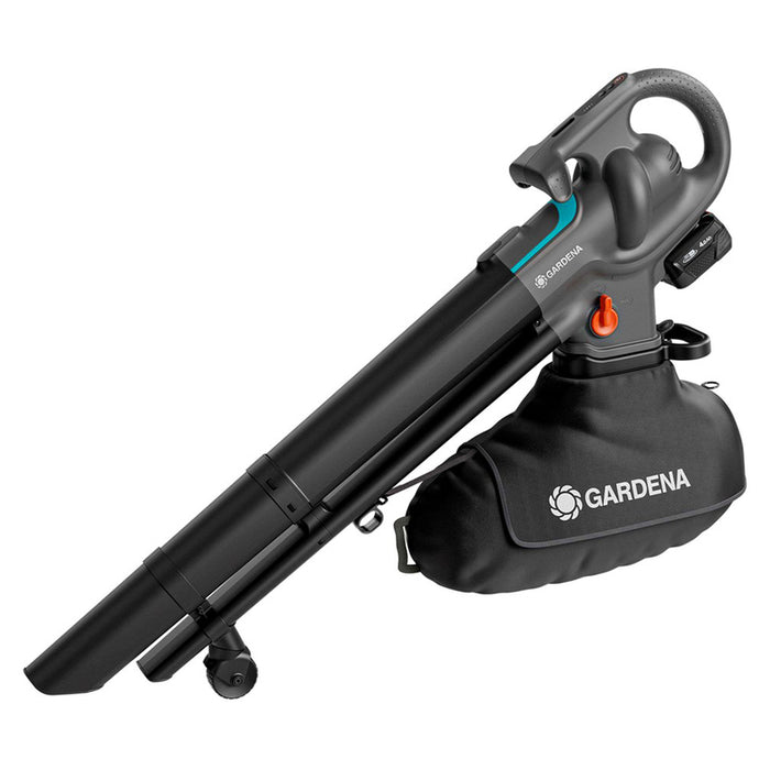 CORDLESS LEAF COLLECTOR POWERJET COLLECT SET GARDENA 14895-20 18 V, NUMBER OF BATTERIES 1, 4.00 Ah, MAXIMUM FLOW SPEED 352 km/h