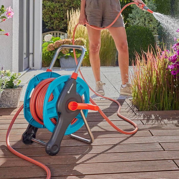 20M HOSE REEL AND GARDENA ACCESSORIES