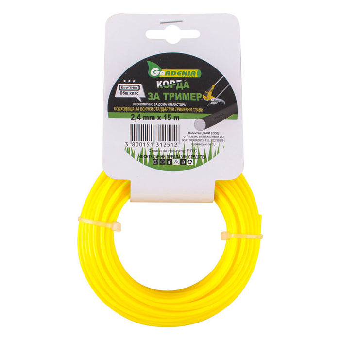 CORD FOR TRIMMER PROFILE CIRCLE GARDENIA 2.4 MM 15 M