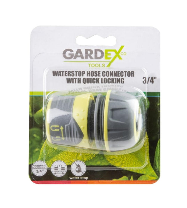 HOSE CONNECTOR + STOP VALVE 3/4''GX