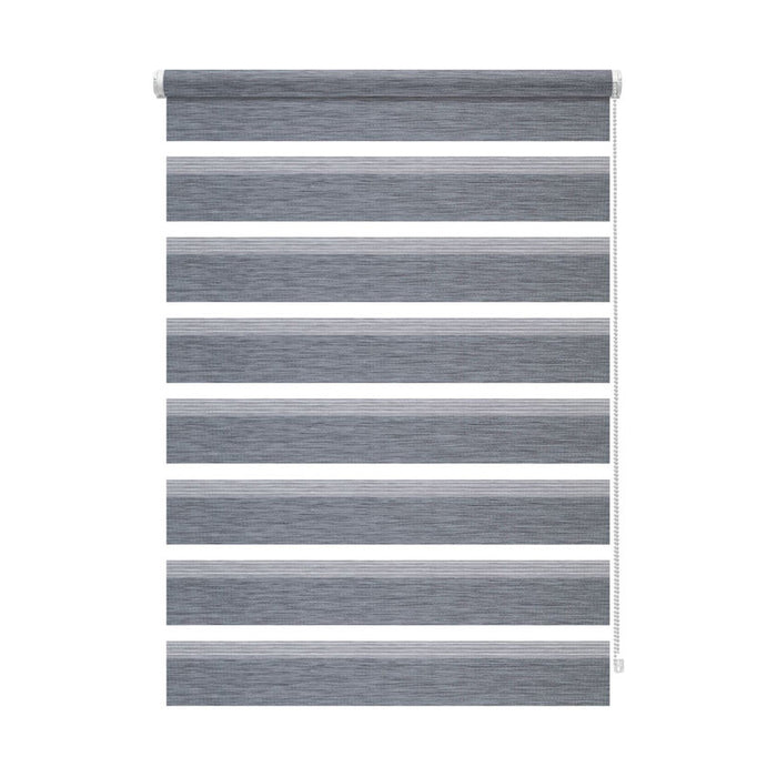 PREMIUM DOUBLE ROLL BLIND GARDINIA 120X150 CM. NATURAL GRAY