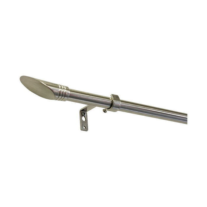 EXTENDABLE METAL CORNICE GARDINIA ELLIPSE 120-210 CM. STEEL