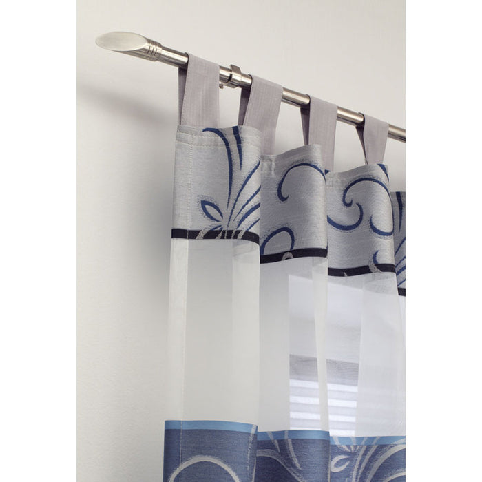 EXTENDABLE METAL CORNICE GARDINIA ELLIPSE 120-210 CM. STEEL