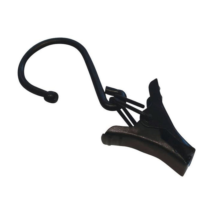 ACCESSORY HOOK WITH CLIP GARDINIA ROPE CORNER MAT BLACK