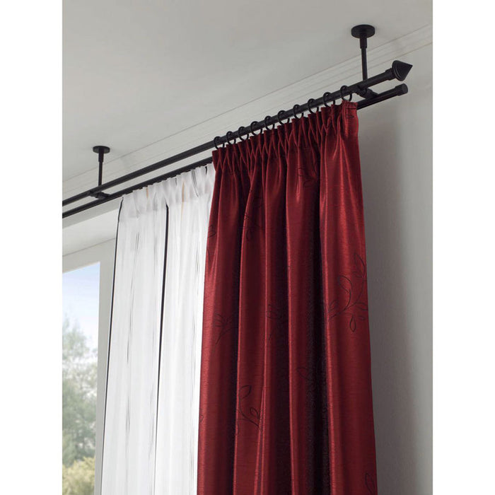 CORNICE WITH PROFILE GARDINIA MEMPHIS 160 CM. BLACK