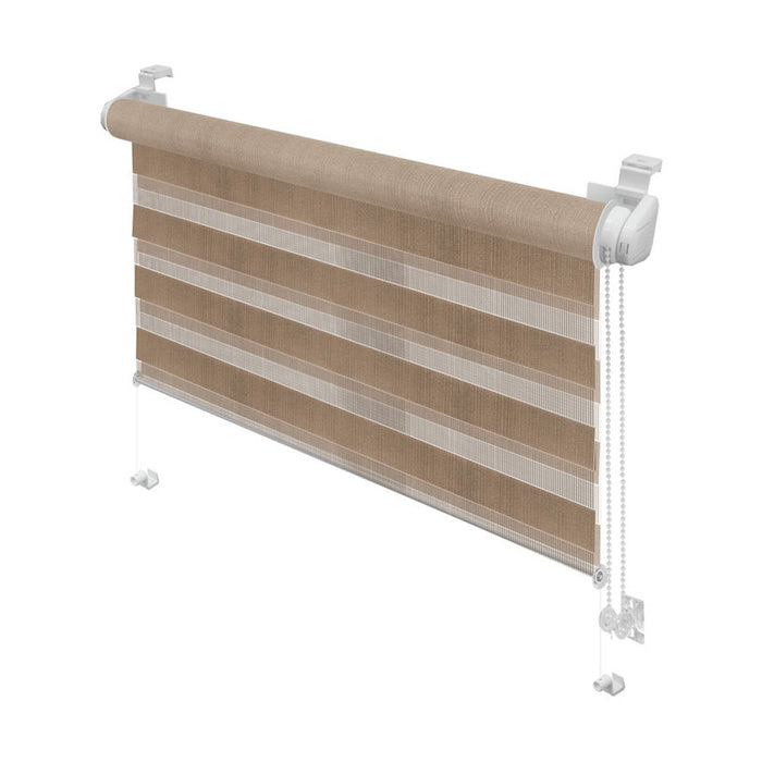 CLASSIC GARDINIA DOUBLE ROLL BLINDS 50X150 CM. CAPPUCCINO