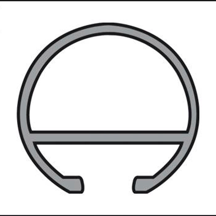 CORNICE PROFILE GARDINIA CHICAGO 120 CM STEEL OPTIC