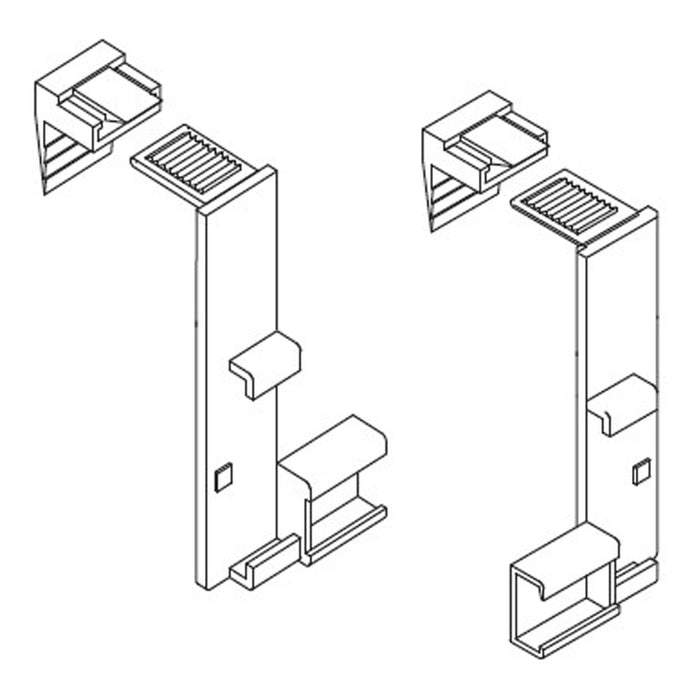 ACCESSORY BRACKET FOR GARDINIA DOUBLE ROLL BLIND