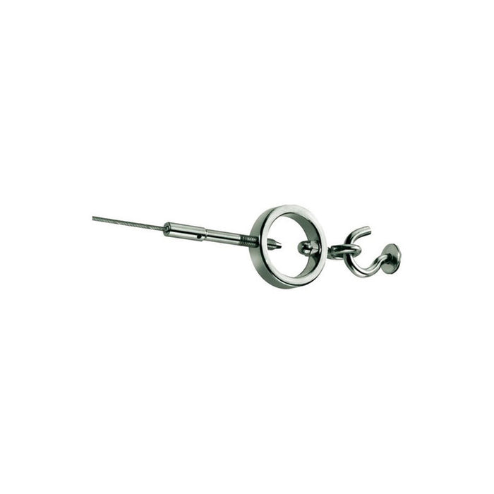 CORNICE GARDINIA ROPE RING CHROME 500 CM.