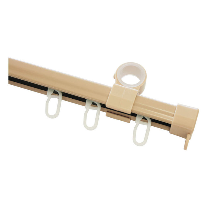 SECOND CURTAIN SET FOR GARDINIA LUGANO U-SHAPED 240 CM. BEIGE