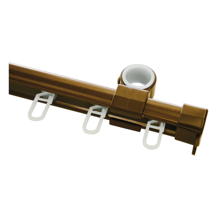 SECOND CURTAIN SET FOR GARDINIA LUGANO U-SHAPED 290 CM. BRONZE