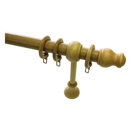WOODEN CORNICE GARDINIA LUGANO 120 CM. NATURE