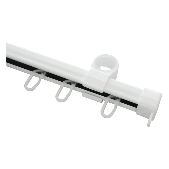 SECOND CURTAIN SET FOR GARDINIA LUGANO U-SHAPED 240 CM. WHITE