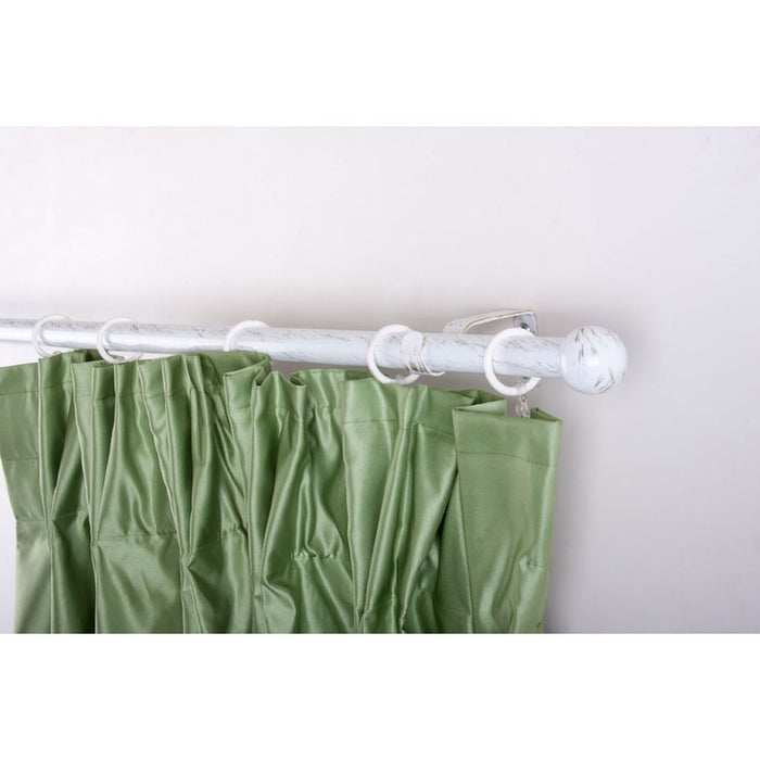 EXTENDABLE GARDINIA MIRA 110-200 CM. WHITE-GOLD