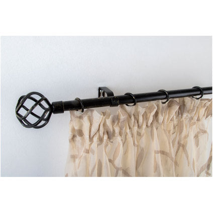 EXTENDABLE CORNER GARDINIA SVANNA 160-300 CM. BLACK AND GOLD