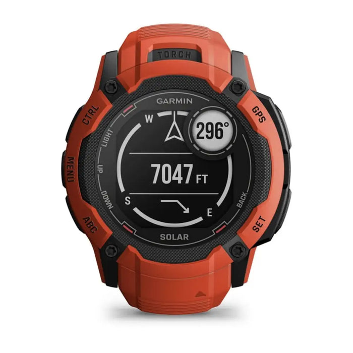 Garmin Instinct 2X Solar 2.79 cm (1.1’’) MIP 50 mm Digital 176 x 176 pixels Touchscreen Red GPS (satellite) - Sports