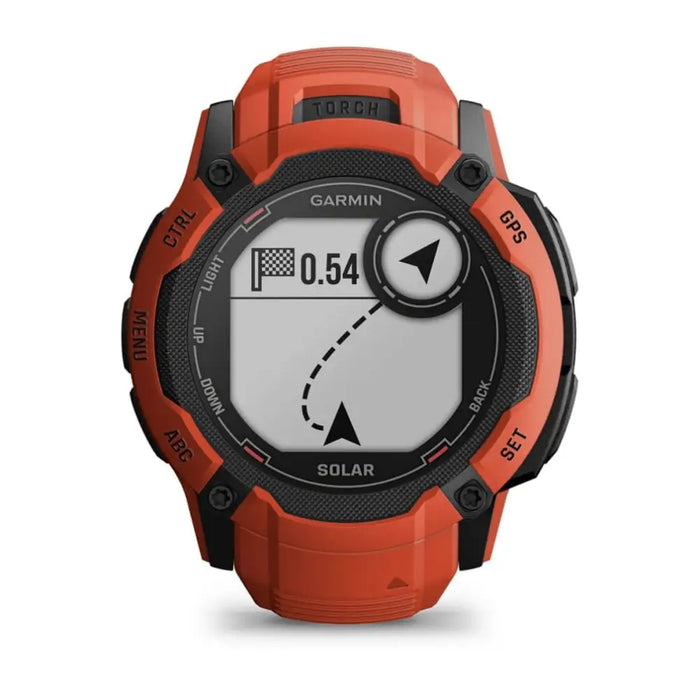 Garmin Instinct 2X Solar 2.79 cm (1.1’’) MIP 50 mm Digital 176 x 176 pixels Touchscreen Red GPS (satellite) - Sports