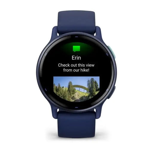 Garmin Vivoactive 5 3.05 cm (1.2’’) AMOLED 42 mm Digital 390 x 390 pixels Touchscreen Blue Wi-Fi GPS (satellite)