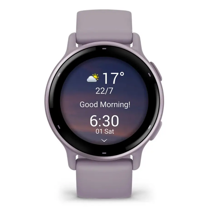Garmin Vivoactive 5 3.05 cm (1.2’’) AMOLED Digital 390 x 390 pixels Touchscreen Violet Wi-Fi GPS (satellite) - Sports