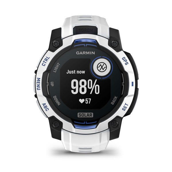 Garmin Instinct 3 Solar watch, 45mm, white