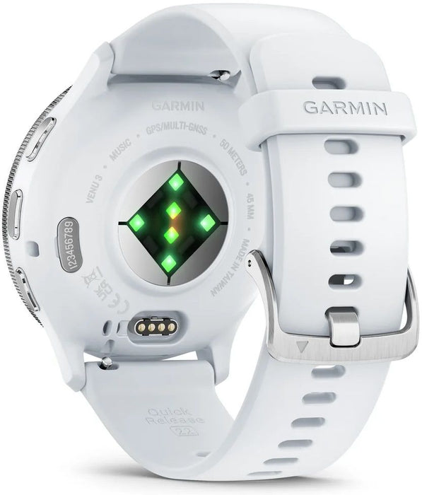 Garmin Venu 3 Smart Watch 45mm, GPS, reinforced polymer Stainless Steel Whitestone EU