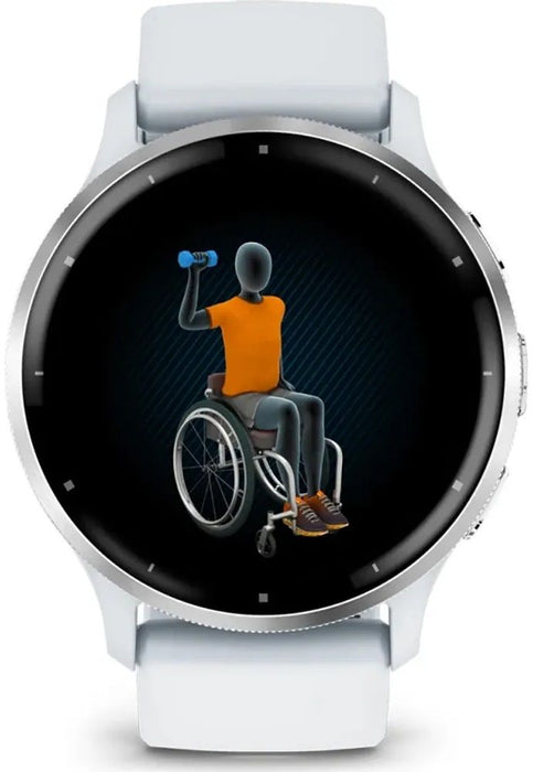 Garmin Venu 3 Smart Watch 45mm, GPS, reinforced polymer Stainless Steel Whitestone EU