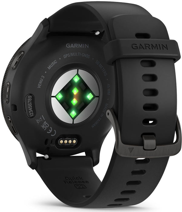 Garmin Venu 3 Smart Watch 45mm, GPS, reinforced polymer Stainless Steel Black EU