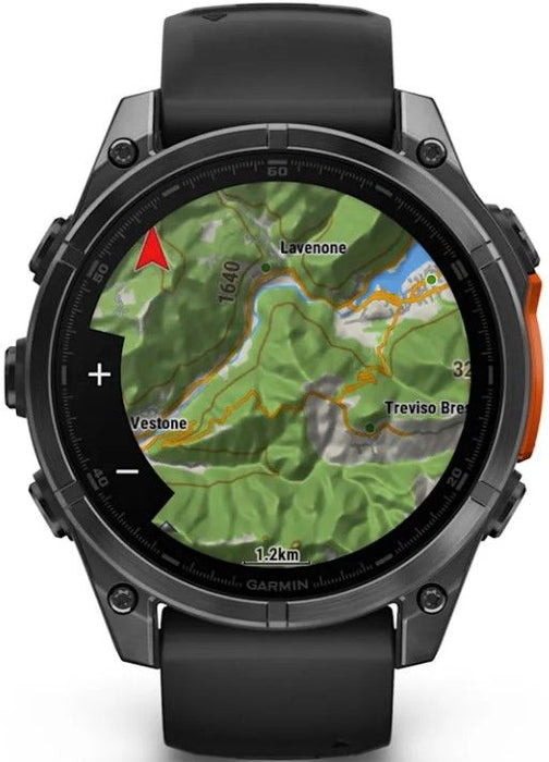 Garmin Fenix 8 47mm, GPS, Silicon Black Band Black EU