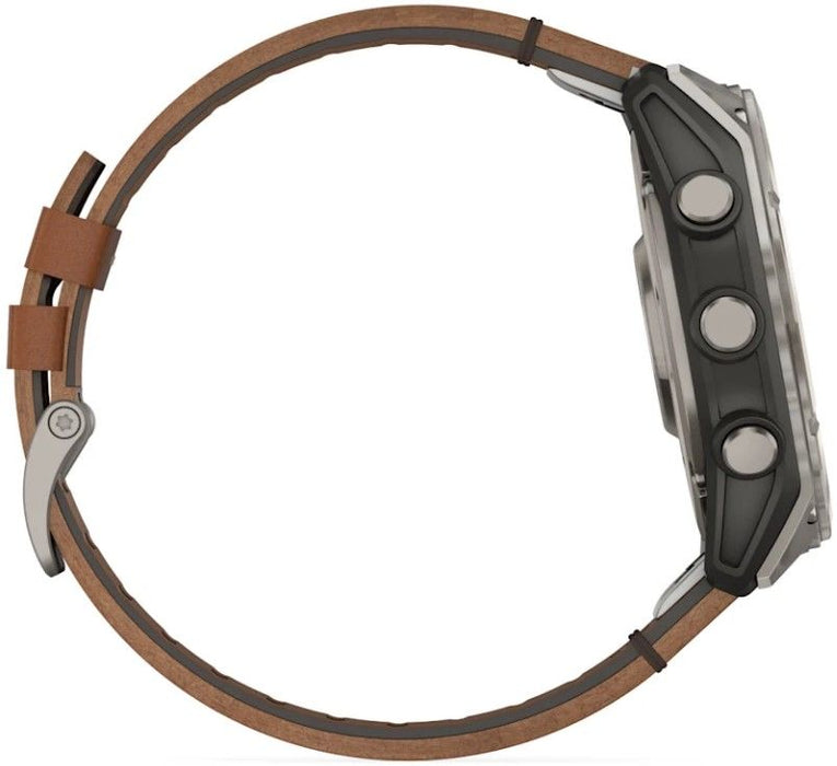 Garmin Fenix 8 3.56 cm (1.4") AMOLED 51 mm Digital 454 x 454 pixels Touchscreen Titanium Wi-Fi GPS (satellite)
