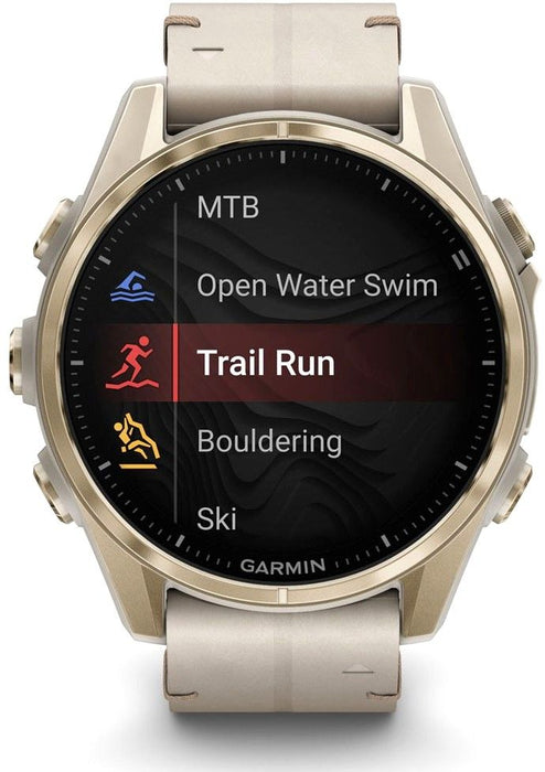 Garmin Fenix 8 3.3 cm (1.3") AMOLED 43 mm Digital 416 x 416 pixels Touchscreen Gold Wi-Fi GPS (satellite)
