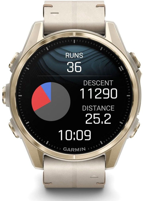 Garmin Fenix 8 3.3 cm (1.3") AMOLED 43 mm Digital 416 x 416 pixels Touchscreen Gold Wi-Fi GPS (satellite)