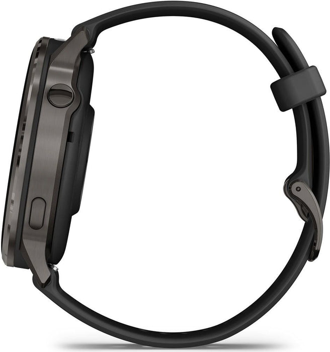 Garmin Venu 4 Smart Watch 45mm, GPS, Black with Dark Gray Silicone Band EU