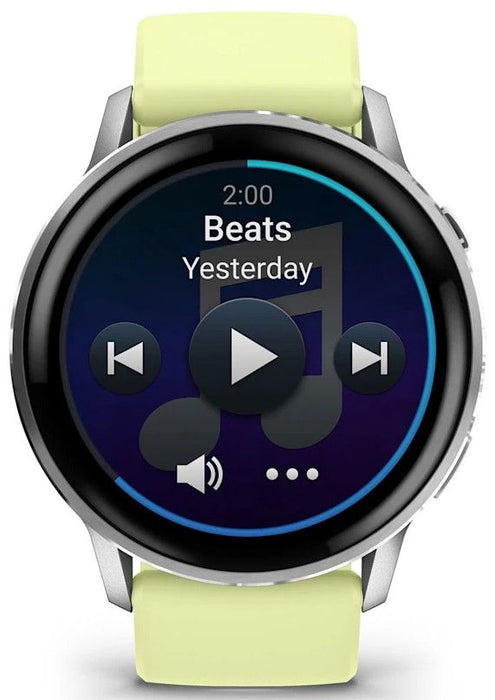 Garmin Venu 010-03014-02 smartwatch / sport watch 3.56 cm (1.4") AMOLED 45 mm Digital 454 x 454 pixels Touchscreen Silver Wi-Fi GPS (satellite)