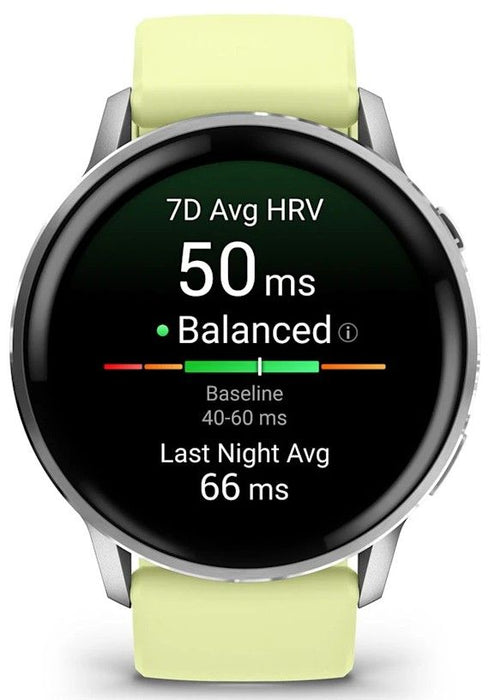 Garmin Venu 010-03014-02 smartwatch / sport watch 3.56 cm (1.4") AMOLED 45 mm Digital 454 x 454 pixels Touchscreen Silver Wi-Fi GPS (satellite)