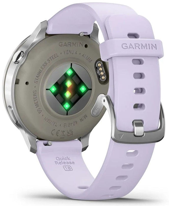 Garmin Venu 4 3.05 cm (1.2") AMOLED 41 mm Digital 390 x 390 pixels Touchscreen Silver Wi-Fi GPS (satellite)