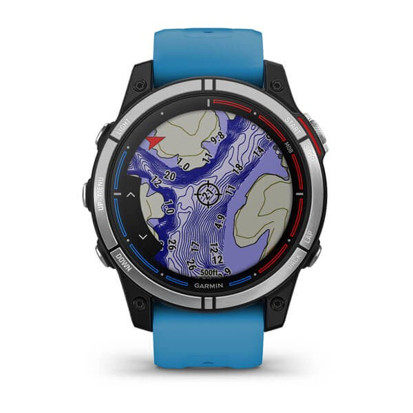 Garmin quatix 7 3.3 cm (1.3") MIP 47 mm Digital 260 x 260 pixels Touchscreen Blue Wi-Fi GPS (satellite)