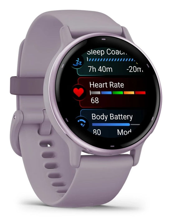 Garmin Vivoactive 5 3.05 cm (1.2") AMOLED Digital 390 x 390 pixels Touchscreen Violet Wi-Fi GPS (satellite)