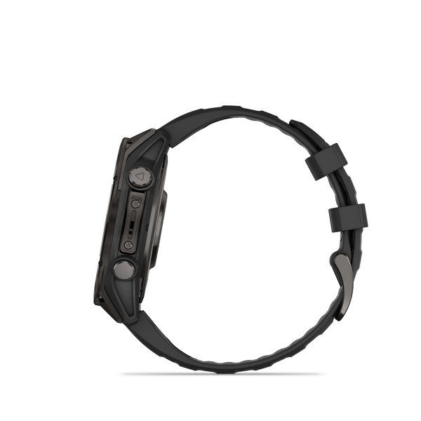 Garmin fenix 8 3.56 cm (1.4") AMOLED 47 mm Digital 454 x 454 pixels Touchscreen Black Wi-Fi GPS (satellite)