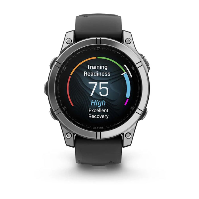 Garmin Fenix E 3.3 cm (1.3") AMOLED 47 mm Digital 416 × 416 pixels Touchscreen Stainless steel Wi-Fi GPS (satellite)