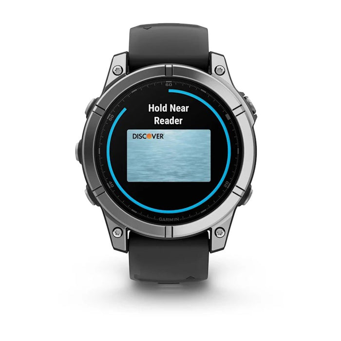 Garmin Fenix E 3.3 cm (1.3") AMOLED 47 mm Digital 416 × 416 pixels Touchscreen Stainless steel Wi-Fi GPS (satellite)